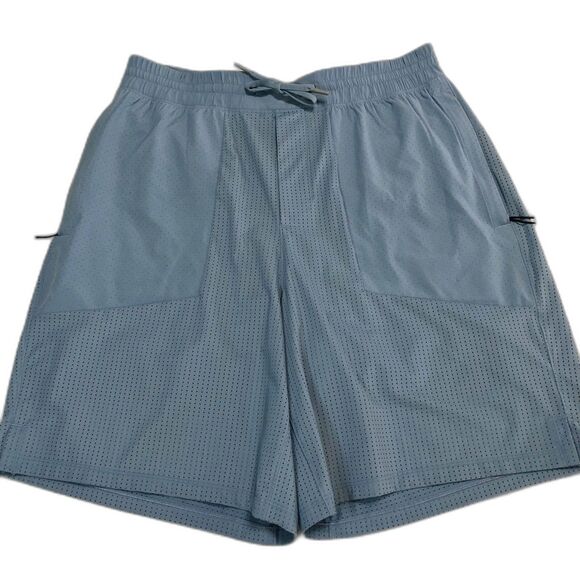 Lululemon Step Back Jump Shorts 8” Mens Large Blue Pockets Lined Performance Gym - Picture 1 of 14